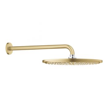 ראש מקלחת + זרוע קיר GROHE RAINSHOWER COSMOPOLITAN בגוון זהב צהוב מוברש 26066G