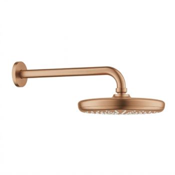 סט ראש מקלחת עם זרוע GROHE Rainshaower בגוון רוזגולד מוברש 26412DL0