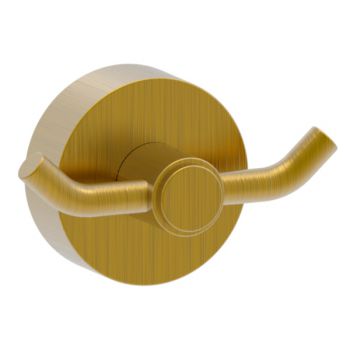 מתלה וו כפול למגבת מסדרת NOVO בגוון ברונזה מוברש