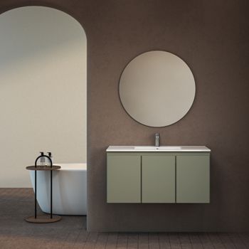 ארון אמבטיה תלוי מסדרת מידטאון 3 דלתות במידה 100/120