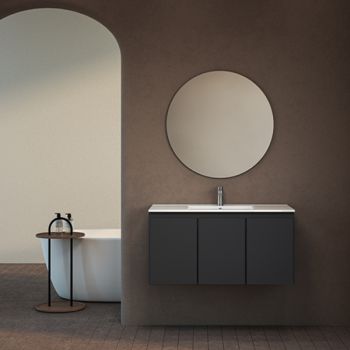 ארון אמבטיה תלוי מסדרת מידטאון 3 דלתות במידה 100/120