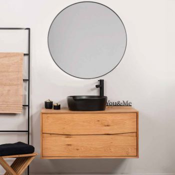 ארון אמבטיה תלוי סדרת נובו מעוין במידות 60/80/100/120