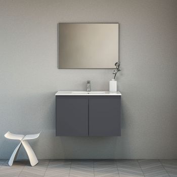 ארון אמבטיה תלוי מסדרת מידטאון 2 דלתות במידה 60/80