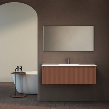 ארון אמבטיה תלוי סדרת כרמל מחורץ