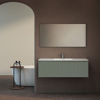 ארון אמבטיה תלוי סדרת כרמל מחורץ