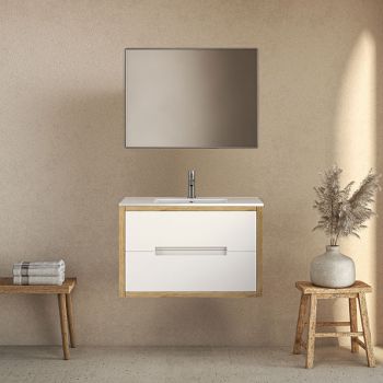 ארון אמבטיה תלוי מסדרת זוהר מידות 60/80