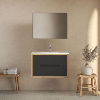 ארון אמבטיה תלוי מסדרת זוהר מידות 60/80