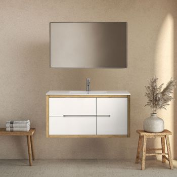 ארון אמבטיה תלוי מסדרת זוהר מידות 100/120