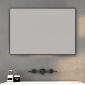 מראה מלבנית מסגרת שחורה