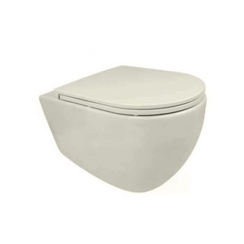 אסלה תלויה תעלה פתוחה מסדרת INFINITY גוון IVORY