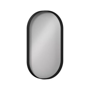 מראה אובלית PUNO שחור 70x40 סמ