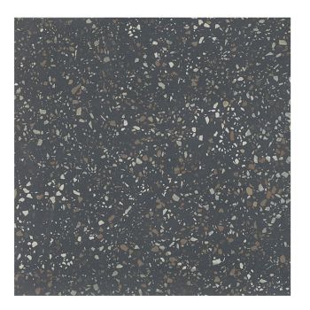 אריח פורצלן סדרת TERRAZZO מידה 33/33 גוון BLACK בגימור נגד החלקהR10