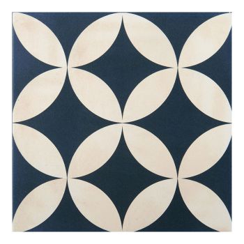 אריח פורצלן במראה מצוייר מסדרת FRESCO מידה 33/33 גוון BLUE בגימור נגד החלקה