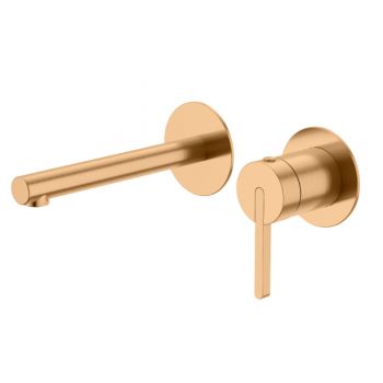 ברז קיר לכיור רחצה מסדרת LIR פיה ארוכה 16 סמ