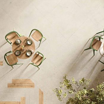 אריח פורצלן במראה שיש סדרת BIOPHILIC מידה 120/120 גוון WHITE בגימור נגד החלקהR10