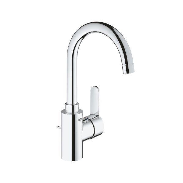 ברז ברבור לכיור רחצה מסדרת EUROSTYLE בגוון ניקל