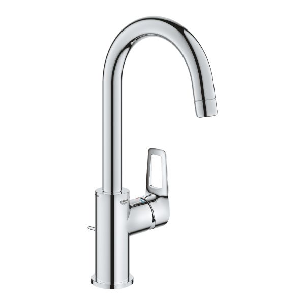 ברז פרח גבוה לכיור רחצה GROHE BauLoop בגוון כרום 23763001