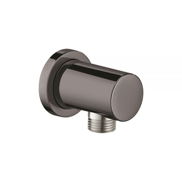 נקודת מים רוזטה עגולה S.ACCESSORIES בגוון אפור גרפיט מבריק