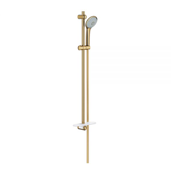 מוט מקלחת קומפלט 90 סמ מסדרת EUPHORIA גוון זהב מבריק