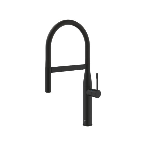 ברז ברבור גמיש למטבח 2 מצבים ESSENCE 30294000 גוון שחור מט