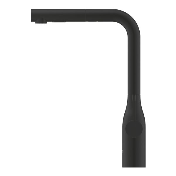 ברז נשלף למטבח 2 מצבים ESSENCE 90° גוון שחור מט