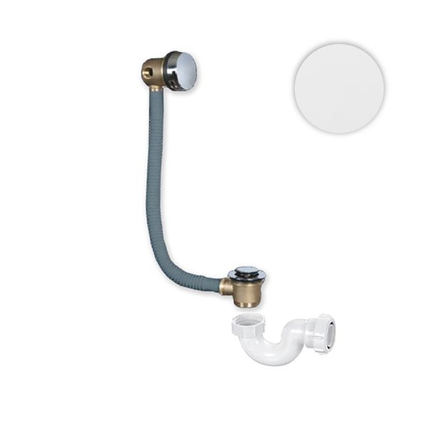 אביק דריכה לאמבטיה עם פיית מילוי בגוון כרום