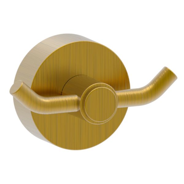 מתלה וו כפול למגבת מסדרת NOVO בגוון ברונזה מוברש