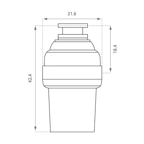 טוחן אשפה 1 כס Pedantix