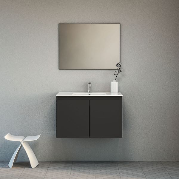 ארון אמבטיה תלוי מסדרת מידטאון 2 דלתות במידה 60/80