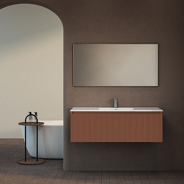 ארון אמבטיה תלוי סדרת כרמל מחורץ