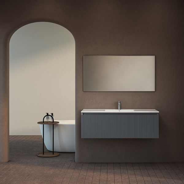 ארון אמבטיה תלוי סדרת כרמל מחורץ