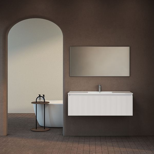 ארון אמבטיה תלוי סדרת כרמל מחורץ