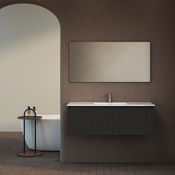 ארון אמבטיה תלוי סדרת כרמל מחורץ