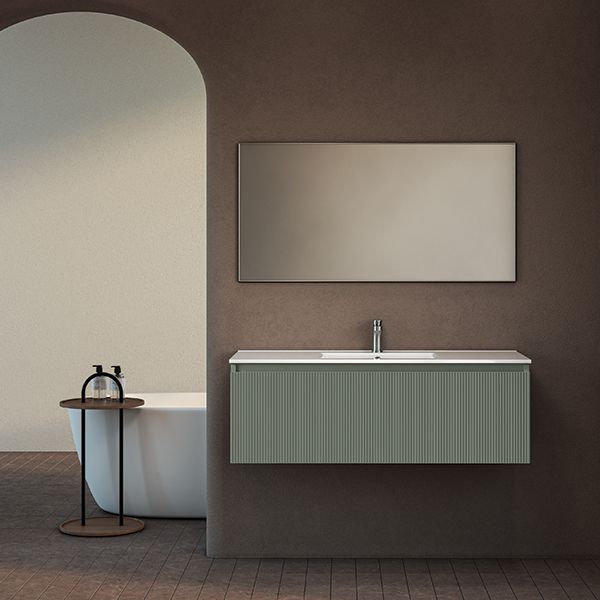 ארון אמבטיה תלוי סדרת כרמל מחורץ