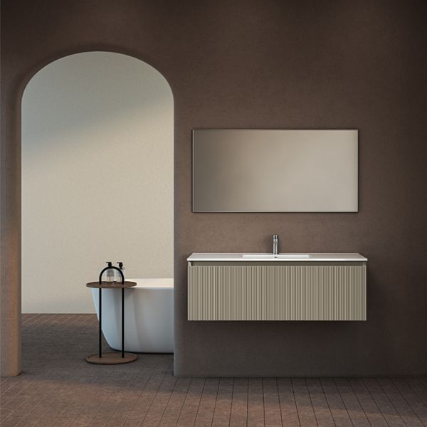 ארון אמבטיה תלוי סדרת כרמל מחורץ