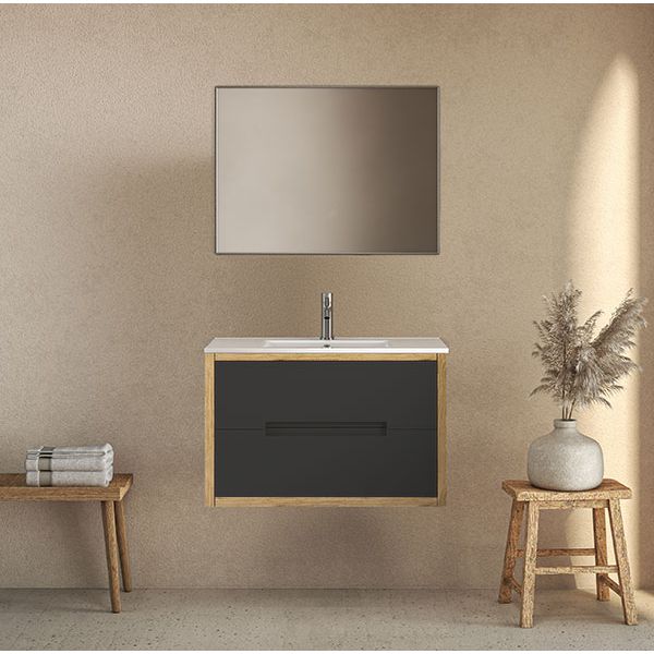 ארון אמבטיה תלוי מסדרת זוהר מידות 60/80