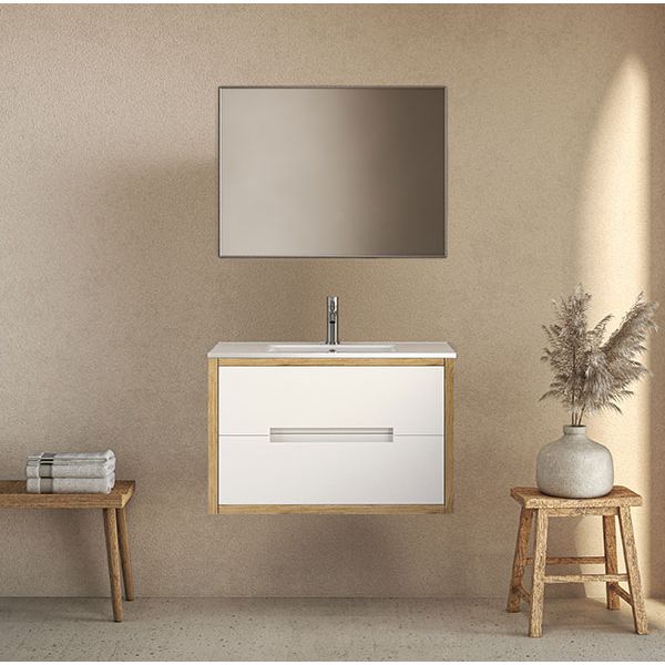 ארון אמבטיה תלוי מסדרת זוהר מידות 60/80