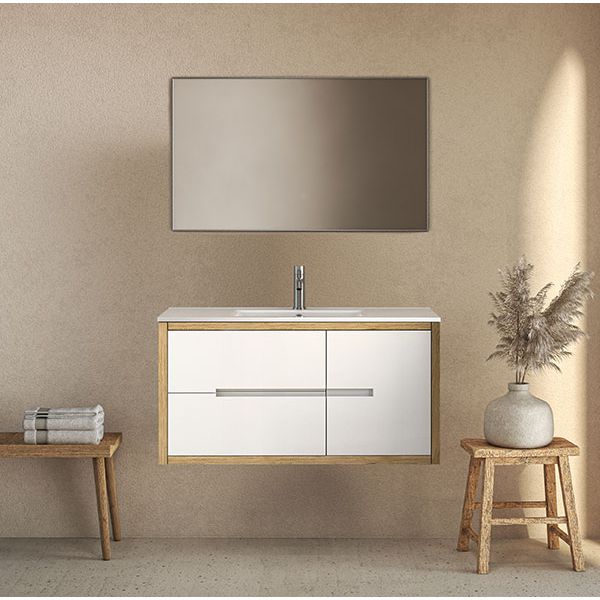 ארון אמבטיה תלוי מסדרת זוהר מידות 100/120