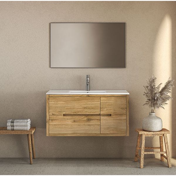 ארון אמבטיה תלוי מסדרת זוהר מידות 100/120