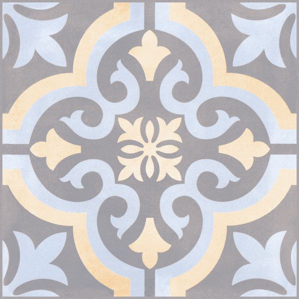 אריח פורצלן דקור מצויר מסדרת DECOR CLASSIC במידה 30/30 בגוון LIGHT בגימור נגד הח