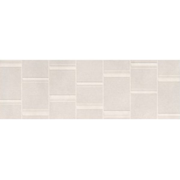 אריח פורצלן דקור מידה 40/120 מסדרת TITANIUM בגוון CREMA SEGMENT בגימור מט