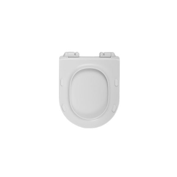 מושב אסלה דק מסדרת NOVO PURE טריקה שקטה בגוון לבן מבריק