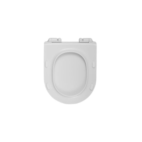 מושב אסלה דק מסדרת NOVO PURE טריקה שקטה בגוון לבן מט