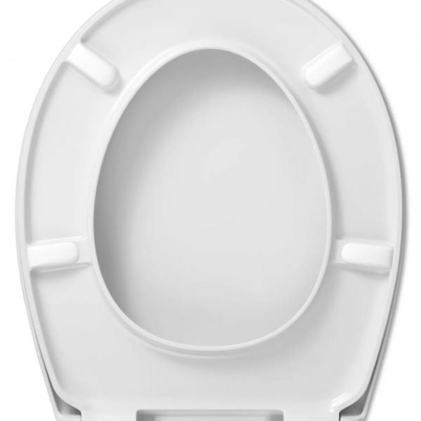 מושב אסלה נשלף טריקה שקטה מסדרת PALLAS גוון לבן