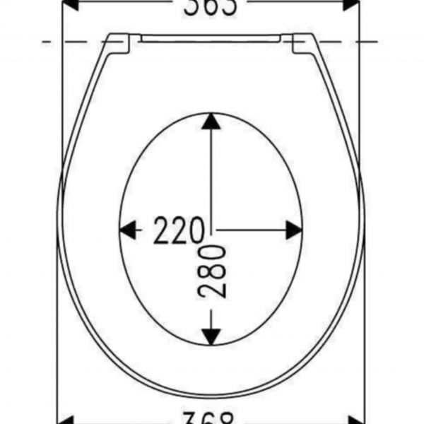מושב אסלה נשלף טריקה שקטה מסדרת PALLAS גוון לבן