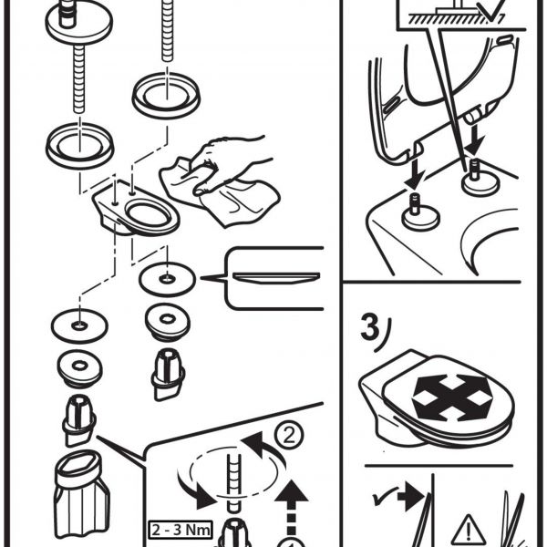 מושב אסלה נשלף טריקה שקטה מסדרת PALLAS גוון לבן