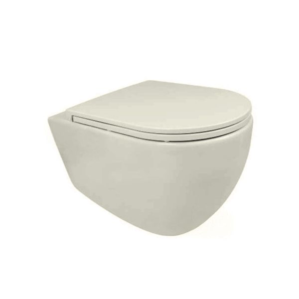 אסלה תלויה תעלה פתוחה מסדרת INFINITY גוון IVORY