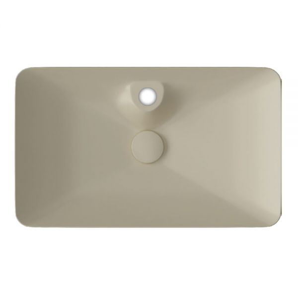 כיור רחצה מלבני מונח מסדרת CLEAR גוון IVORY