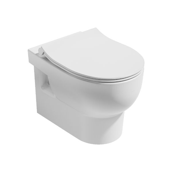 ABSOLUTE אסלה תלויה תעלה פתוחה לבן