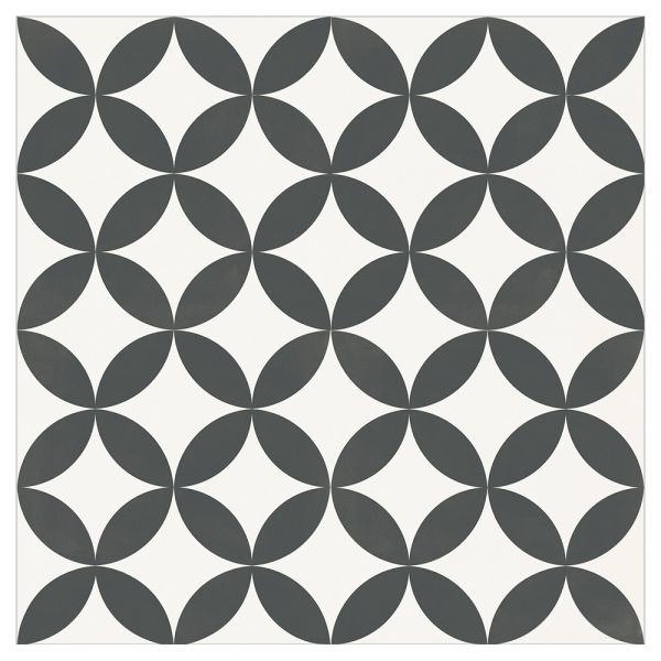 אריח פורצלן במראה מצוייר מסדרת OMAMI מידה 33/33 גוון FLOWER בגימור נגד החלקהR11